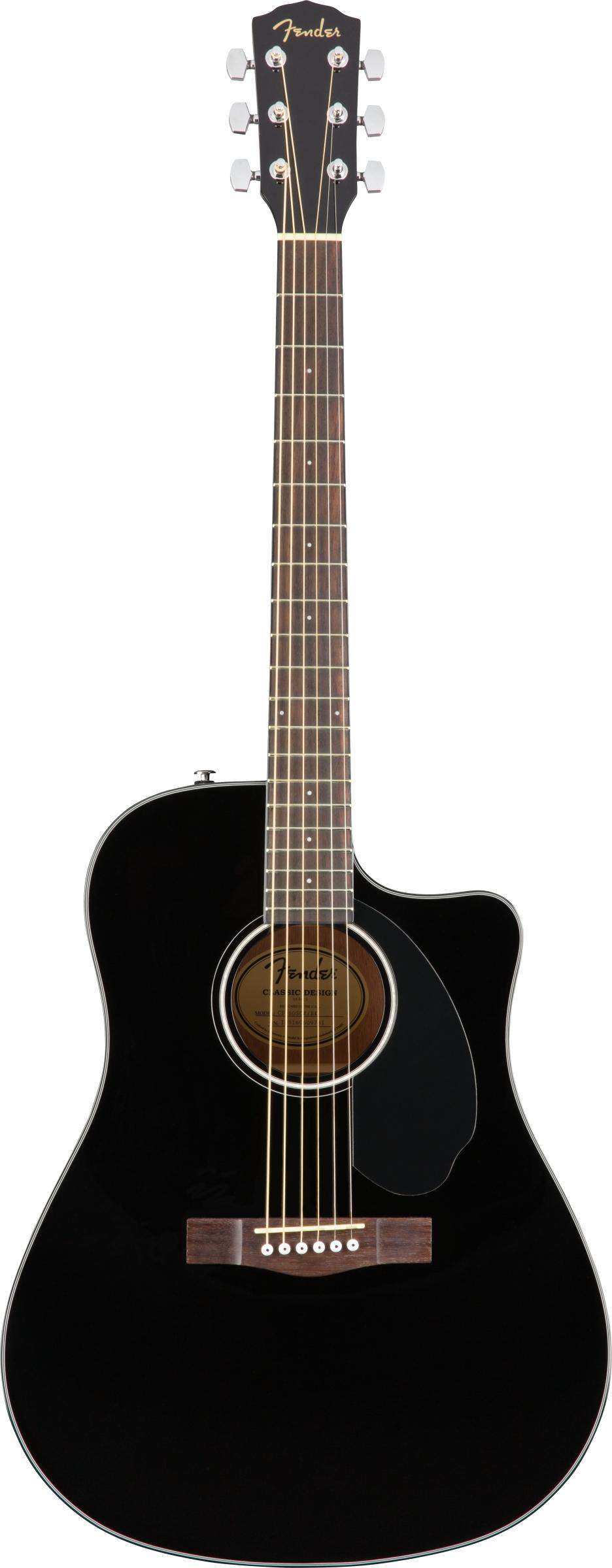 Электроакустическая гитара FENDER CD-60SCE DREAD BLACK WN