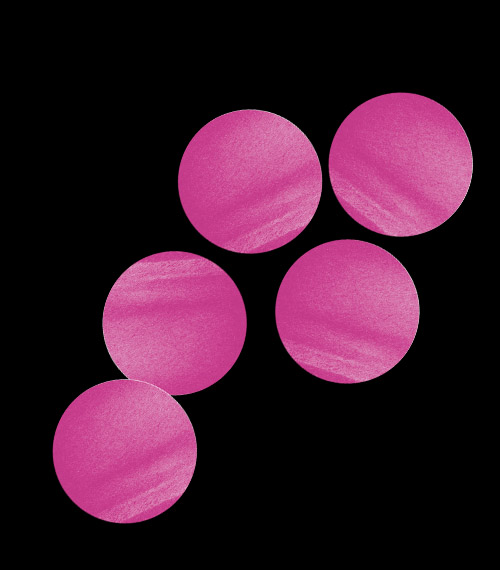 Конфетти бумажное Круги розовые