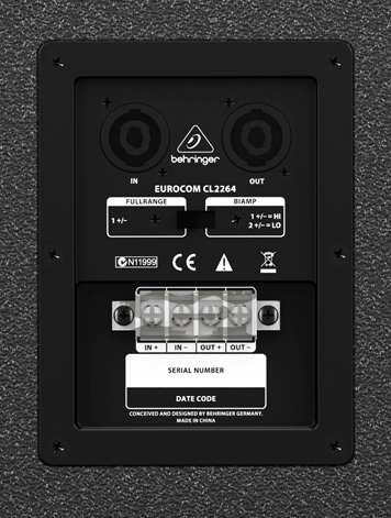 Акустическая система Пассивная Behringer Eurocom CL2264
