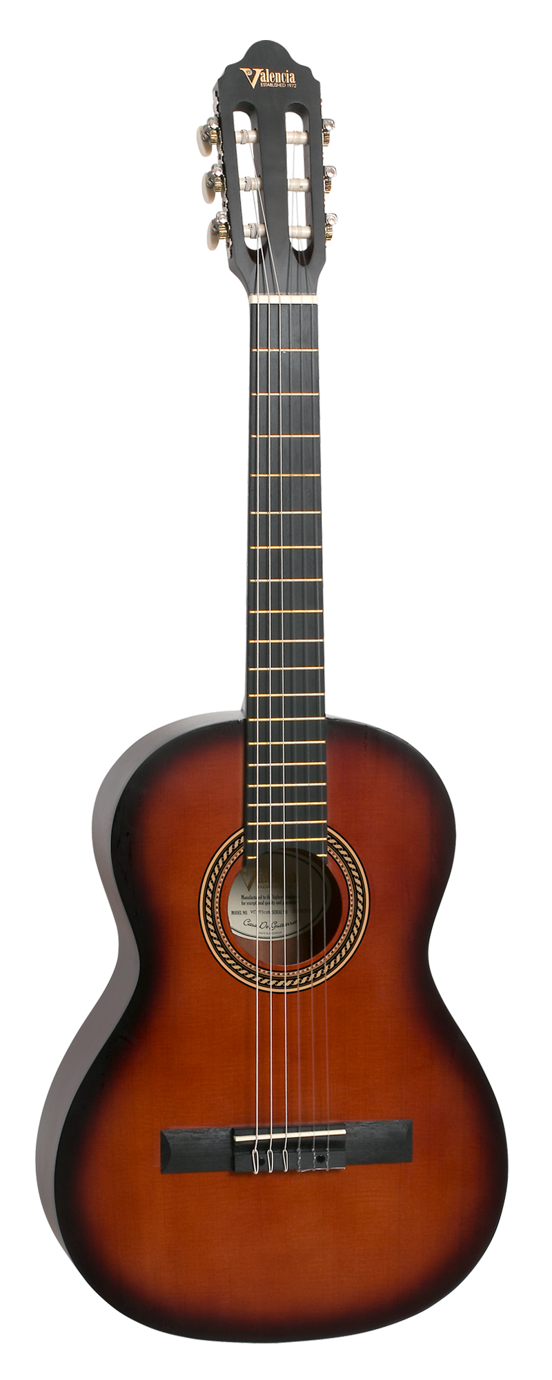 Гитара классическая Valencia VC203CSB 3/4