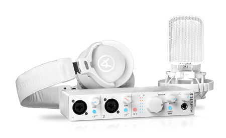 Студийный комплект Arturia MiniFuse Recording Pack White