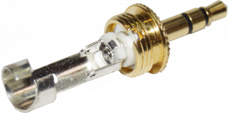 Разъем mini-jack (stereo) MUZKABEL MJM-3G B