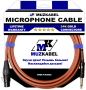 Микрофонный кабель MUZKABEL XJSMK5B - 1 метр, JACK (моно) - XLR (мама)