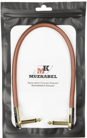Патч-кабель MUZKABEL JZMK5BP - 0.2 метра, JACK - JACK