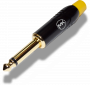 Разъем Jack (mono) MUZKABEL MJ-2G YE