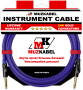 Гитарный кабель MUZKABEL JJFMK1V(RX) - 1,5 метра, JACK - JACK (Отсечка)