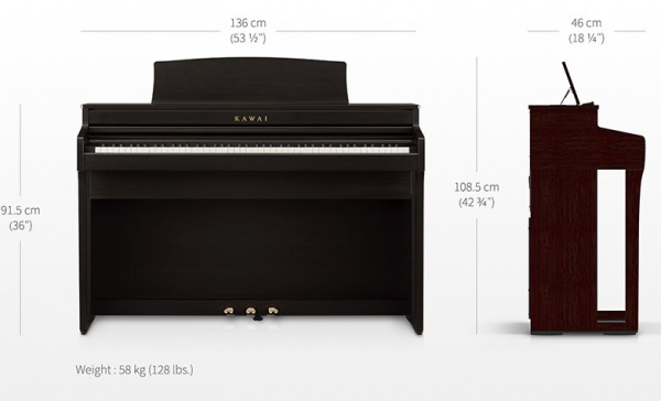 Цифровое пианино Kawai CA49 W