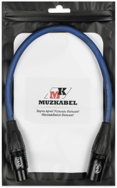 Патч-кабель MUZKABEL XXSMK5NP - 0.1 метра, XLR - XLR