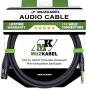 Аудио кабель MUZKABEL BRJMK3 - 1 метр, XLR (мама) - JACK (стерео)