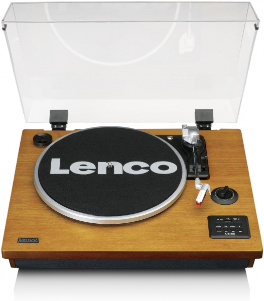 Виниловый проигрыватель Lenco LS-55 Walnut