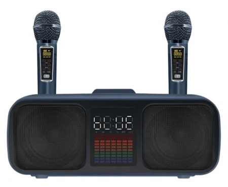Караоке система с двумя радиомикрофонами SDRD SD 318 Dark Blue