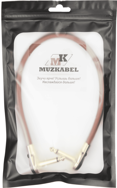 Патч-кабель MUZKABEL JZMK5BP - 0.2 метра, JACK - JACK