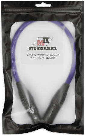 Патч-кабель MUZKABEL XXFMK1VP - 0.1 метра, XLR - XLR