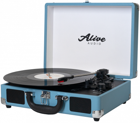 Виниловый проигрыватель Alive Audio GLAM GLM-01-AQ Aqua