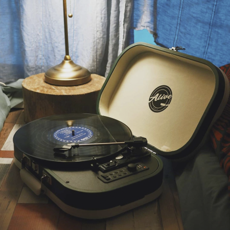 Виниловый проигрыватель Alive Audio VINTAGE VNT-02-CG Cades Gin