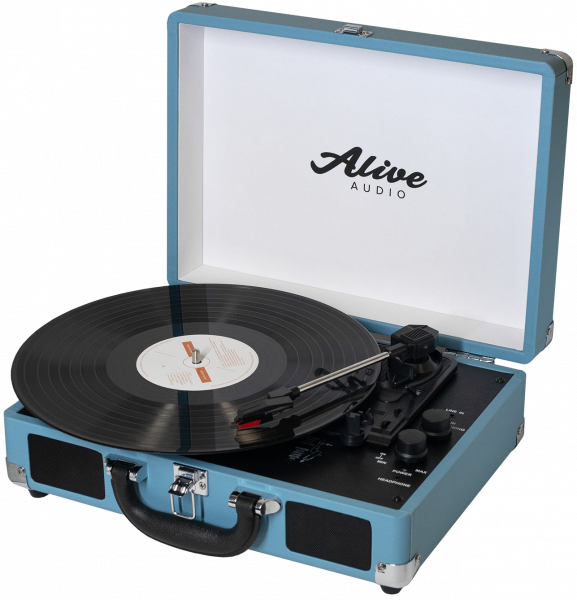 Виниловый проигрыватель Alive Audio GLAM GLM-01-AQ Aqua