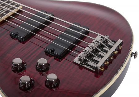 Леворукая бас-гитара Schecter OMEN Extreme-5 LH BCH