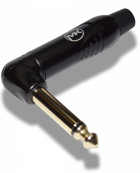 Разъем Jack (mono) MUZKABEL MJ-2GRX BK