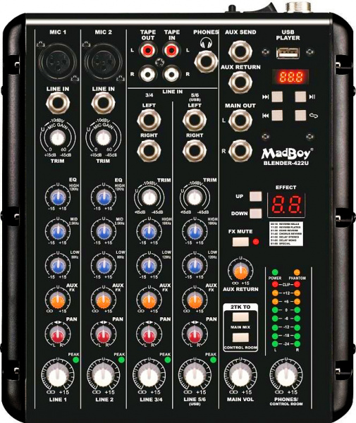 Микшер для караоке MADBOY BLENDER-422