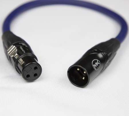 Патч-кабель MUZKABEL XXSMK5SP - 0.1 метра, XLR - XLR