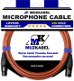 Микрофонный кабель MUZKABEL XXSMK5B - 2 метра, XLR - XLR