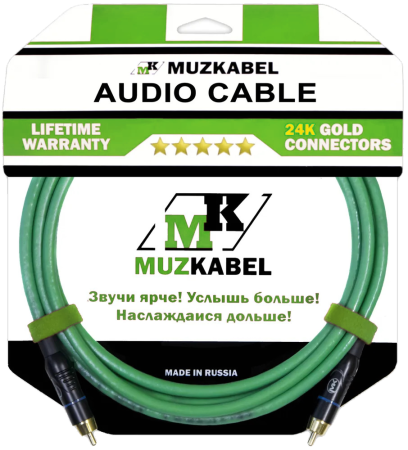 Аудио кабель MUZKABEL SRCIK2 - 15 метров, RCA - RCA
