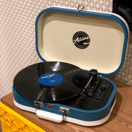 Виниловый проигрыватель Alive Audio VINTAGE VNT-02-CW Cold Wave