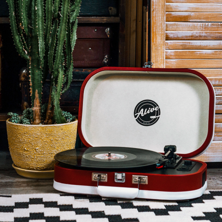 Виниловый проигрыватель Alive Audio VINTAGE VNT-02-SF Strawberry Fields