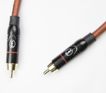 Патч-кабель MUZKABEL RCXMK5BP - 0.5 метра, RCA – RCA (Красное кольцо)