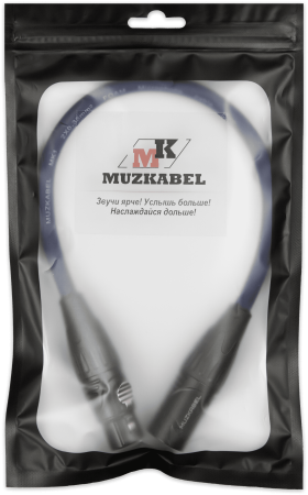 Патч-кабель MUZKABEL XXFMK1SP - 0.1 метра, XLR - XLR