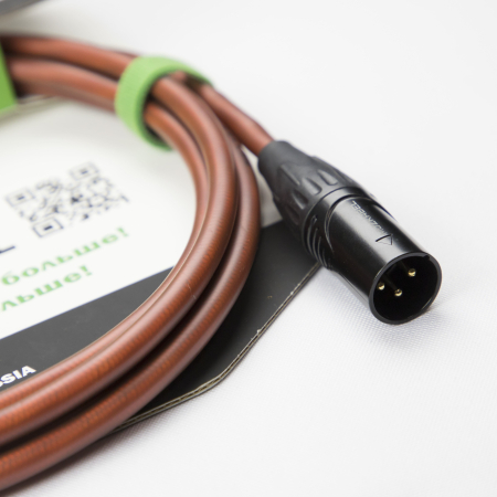 Аудио кабель MUZKABEL BXSMK5B - 1,5 метра, XLR (папа) - JACK (стерео)