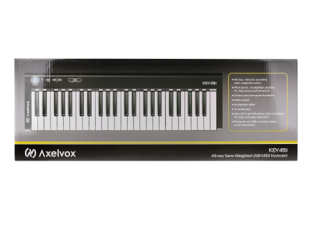 MIDI клавиатура Axelvox KEY49j Black