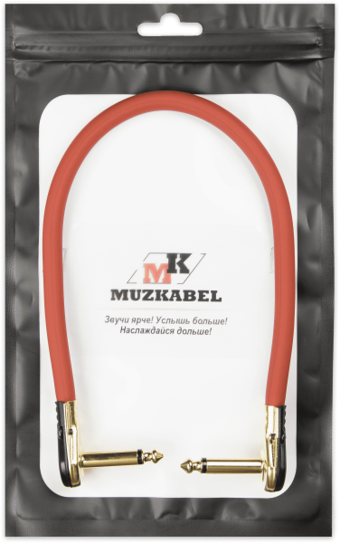Патч-кабель MUZKABEL TJCIK3RP - 0.1 метра, JACK - JACK